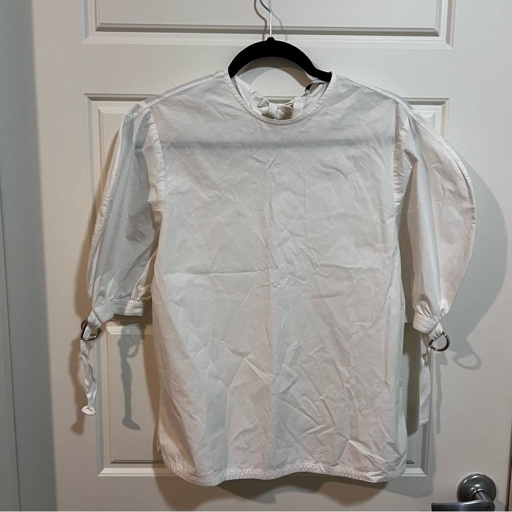 JW ANDERSON White Blouse Short Sleeve